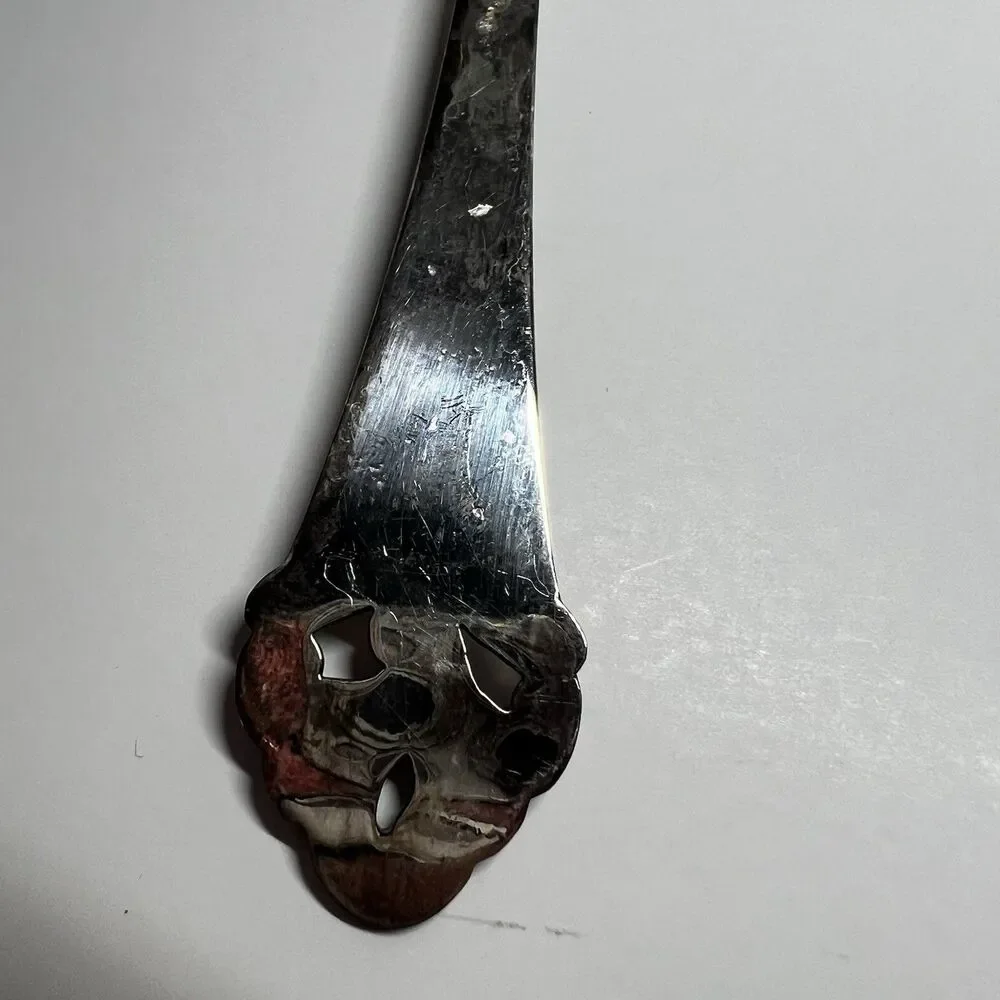 Vintage Norway Silverplate Gravy Ladle Marked 60 Gr NM Pierced Handle 6